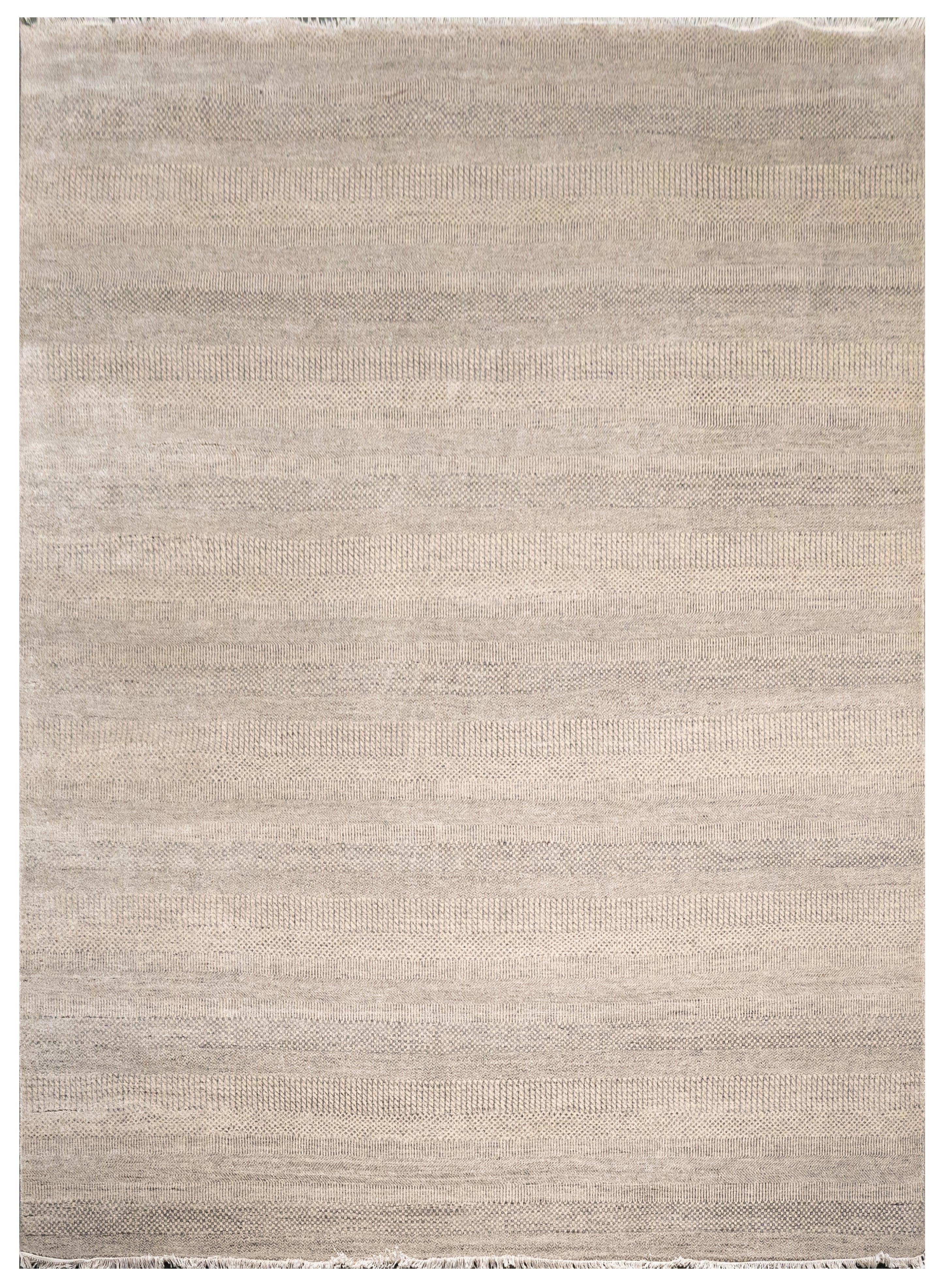 Handknotted Carpet, DIA- 1968 MCN, Desert Sand & Granite Gray